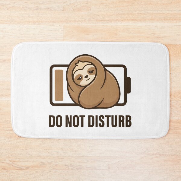 Item preview, Cute Sloth Do Not Disturb – Lazy Sleeping Animal Lover Design designed and sold by StickerNestYou.