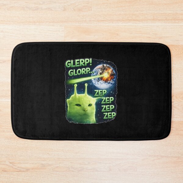 Item preview, Glerp Glorp Funny Alien Cat Meme designed and sold by korymorsevv.