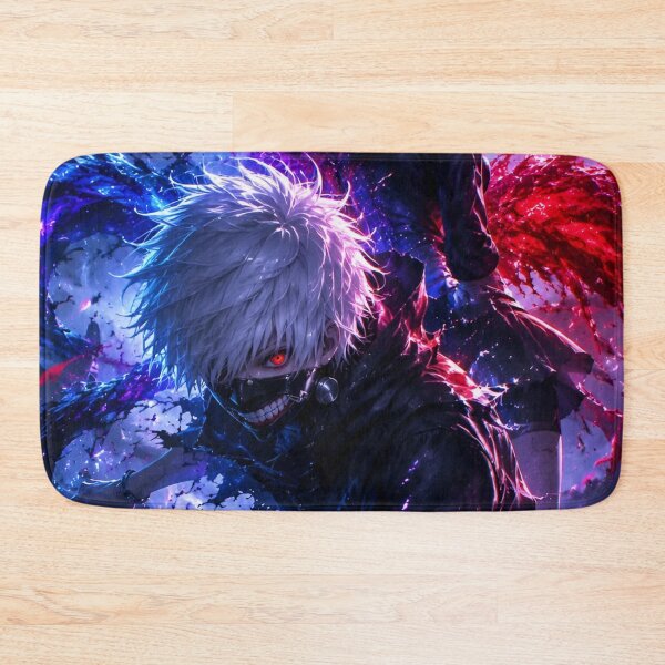 Item preview, Dark Anime Ghoul Warrior – Red Blue Neon Moon Gothic Fantasy Art designed and sold by Dyan4.