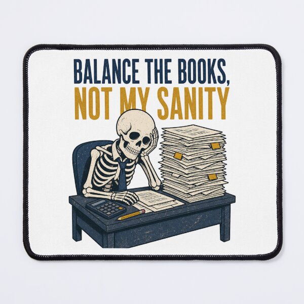 Item preview, Balance The Books Not My Sanity Shirt, Comfort Colors® Skeleton Accountant Tee, Funny Halloween Tax Season Graphic designed and sold by TshirtsLabs.