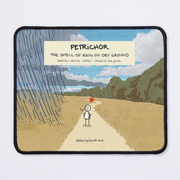 Item preview, Petrichor: the smell of rain on dry ground designed and sold by Sketchplanations.