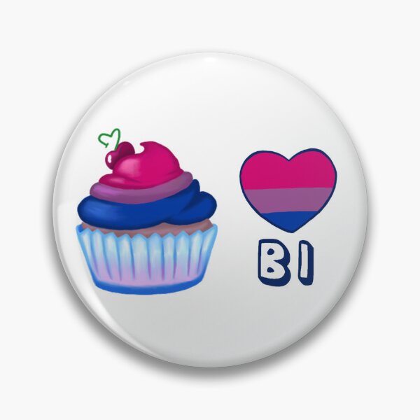 Item preview, Bisexual ( Bi ) Heart Cupcake designed and sold by HistoryHounds.