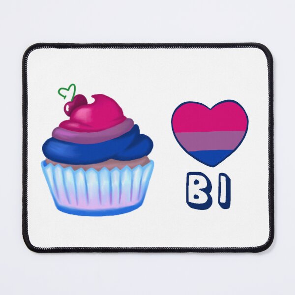 Item preview, Bisexual ( Bi ) Heart Cupcake designed and sold by HistoryHounds.
