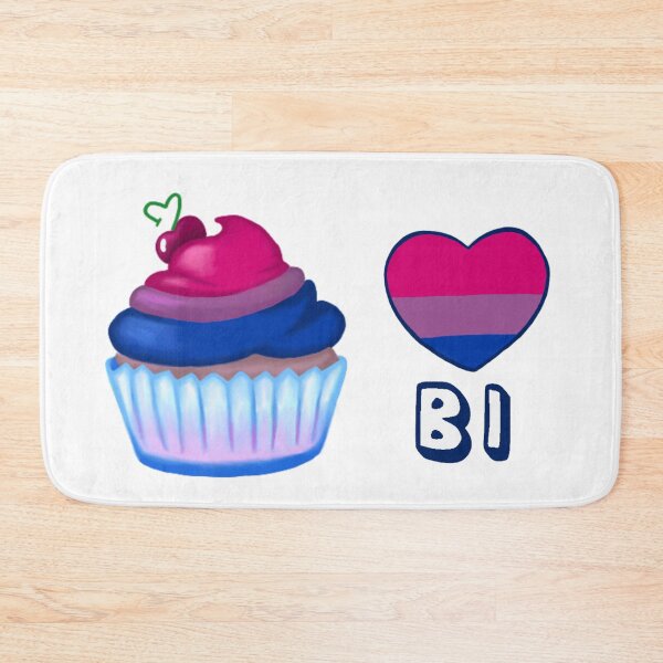 Item preview, Bisexual ( Bi ) Heart Cupcake designed and sold by HistoryHounds.