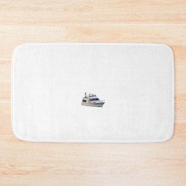 Item preview, Luxury White Yacht on Ocean - Minimalist Boat Lovers Design designed and sold by Brandady.