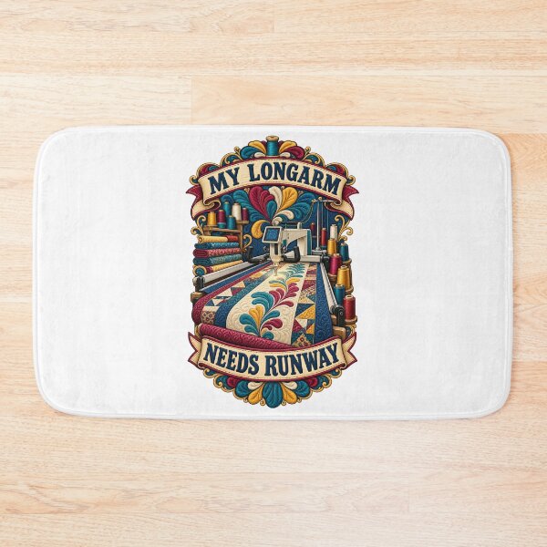 Item preview, My Longarm Needs Runway Illustrated Quilter Gift designed and sold by UrbanCanvvas.