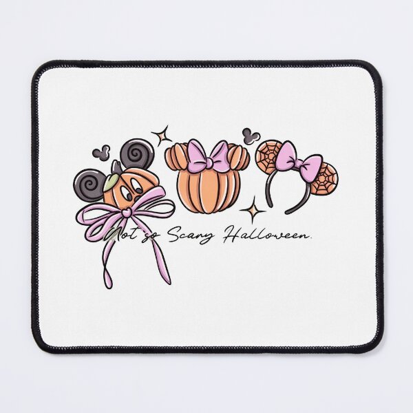 Item preview, Cute Pink Mouse Halloween Pumpkin Bow Spooky Artwork designed and sold by JohnThomp86157.