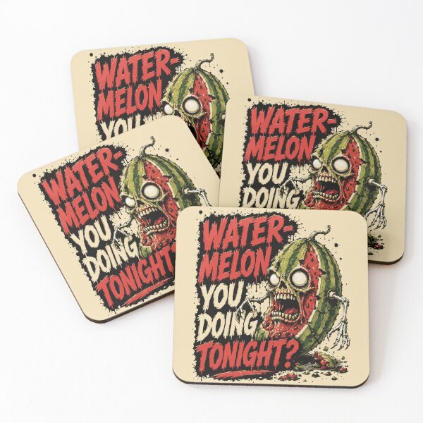 Artikelvorschau, Was machst du heute Abend mit der Wassermelone? – Lustige Zombie-Wassermelonen-Horror-Kunst entworfen und verkauft von Maria Garcia´s.