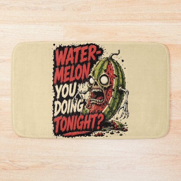 Item preview, Water-Melon You Doing Tonight? – Funny Zombie Watermelon Horror Art designed and sold by Maria Garcia´s.