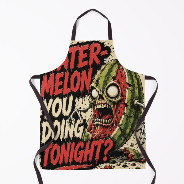 Item preview, Water-Melon You Doing Tonight? – Funny Zombie Watermelon Horror Art designed and sold by Maria Garcia´s.