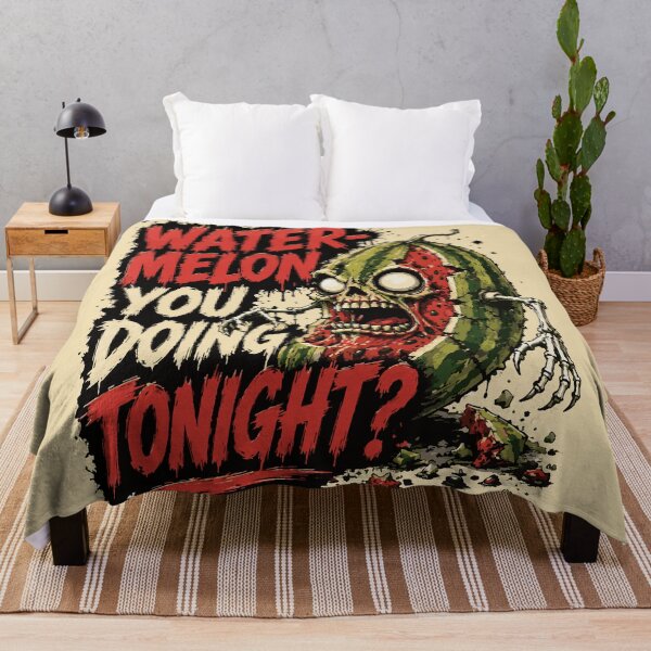 Item preview, Water-Melon You Doing Tonight? – Funny Zombie Watermelon Horror Art designed and sold by Maria Garcia´s.