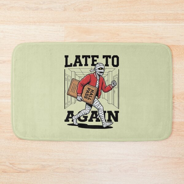 Item preview, Mummy In Varsity Jacket Carrying Hall Pass Late To Again designed and sold by Rare By Hero.