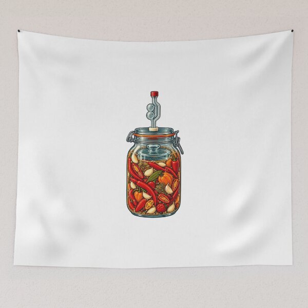 Item preview, Fermented Hot Sauce Maker Jar Gift designed and sold by UrbanCanvvas.