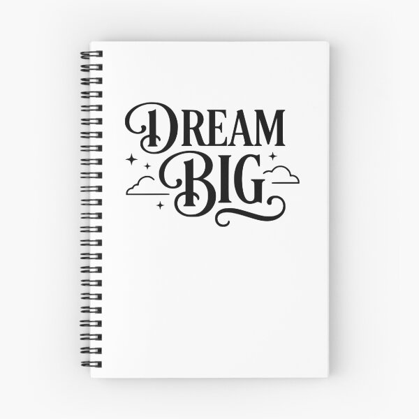 Item preview, Dream Big - Inspirational Retro Quote (Black Edition) designed and sold by RetroNeon.