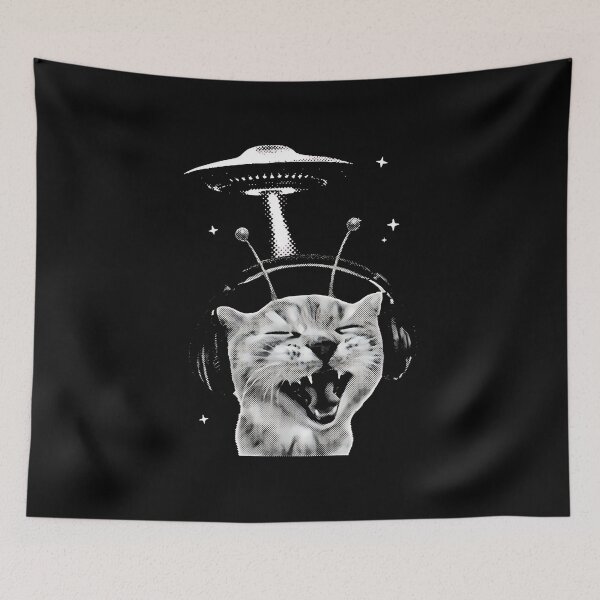 Item preview, Alien Cat Meme Y2K designed and sold by korymorsevv.