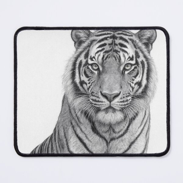 Item preview, Majestic Tiger Pencil Sketch Wildlife Art designed and sold by jo-e-basta.