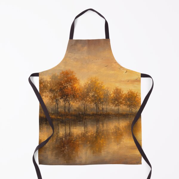 Item preview, Golden Autumn Lake Sunrise | Warm Cozy Fall Decor designed and sold by Joey Santiago.