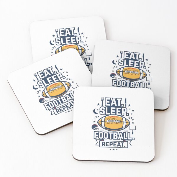 Item preview, Eat Sleep Football Repeat - American Football Lover Gift designed and sold by MyHappyArtShop.