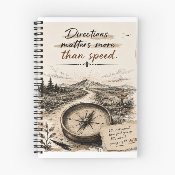 Item preview, Directions Matter More Than Speed – Inspirational Motivational Quote designed and sold by DesignerThreads.