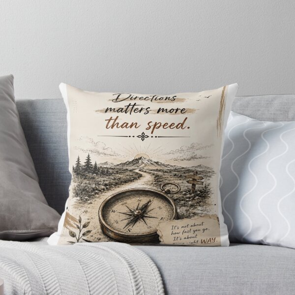 Item preview, Directions Matter More Than Speed – Inspirational Motivational Quote designed and sold by DesignerThreads.