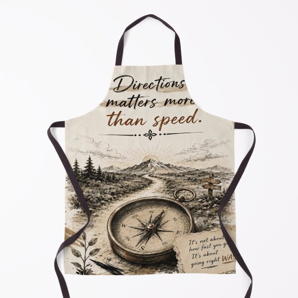 Item preview, Directions Matter More Than Speed – Inspirational Motivational Quote designed and sold by DesignerThreads.