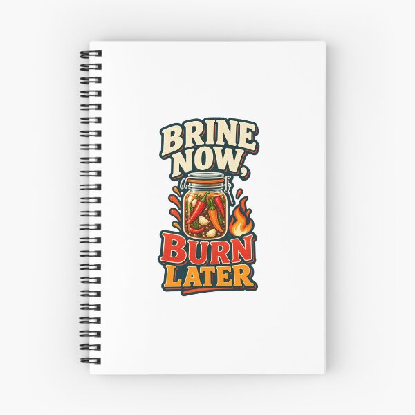 Item preview, Brine Now Burn Later Funny Hot Sauce Maker designed and sold by UrbanCanvvas.
