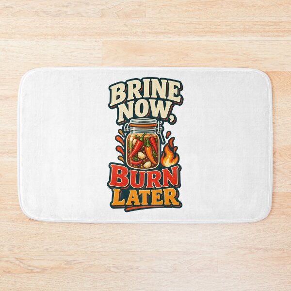 Item preview, Brine Now Burn Later Funny Hot Sauce Maker designed and sold by UrbanCanvvas.