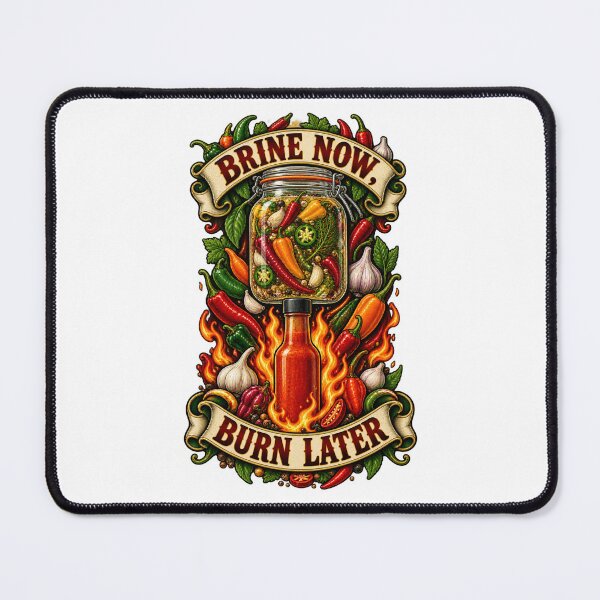 Item preview, Brine Now Burn Later Illustrated Fermentation Gift designed and sold by UrbanCanvvas.