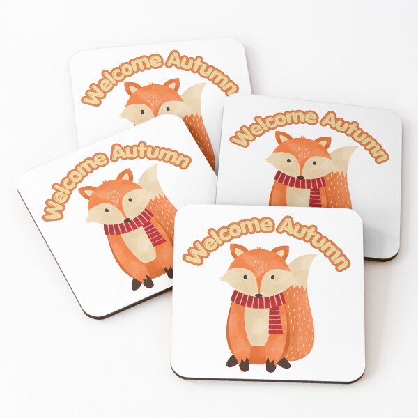 Item preview, Cute Watercolor Fox with Autumn Leaves – Cozy Fall Woodland Design designed and sold by BigDigital.