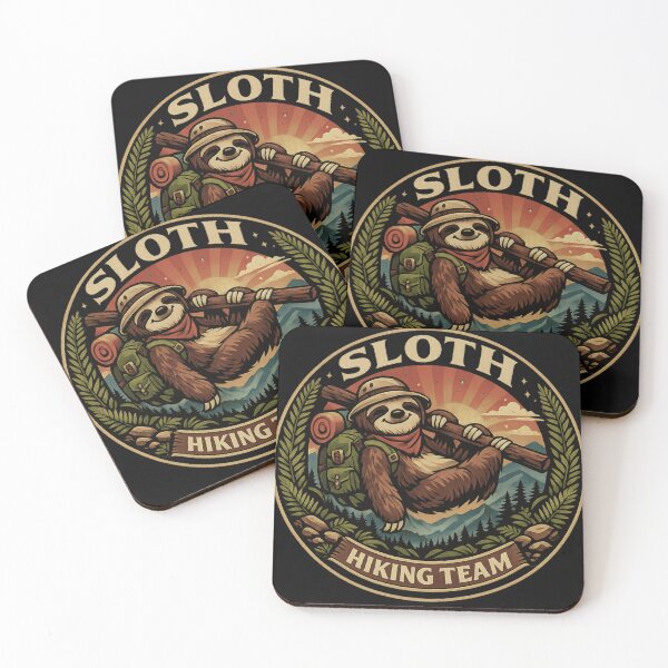 Item preview, Sloth Hiking Team Adventure Badge 2026 designed and sold by WearTheVibe Store.