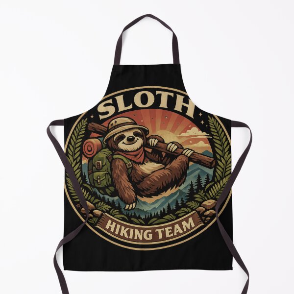 Item preview, Sloth Hiking Team Adventure Badge 2026 designed and sold by WearTheVibe Store.
