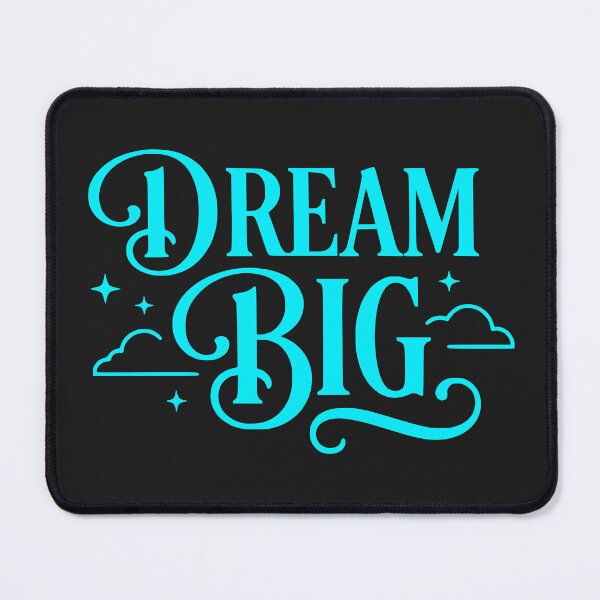 Item preview, Dream Big - Inspirational Retro Quote (Neon Cyan Edition) designed and sold by RetroNeon.