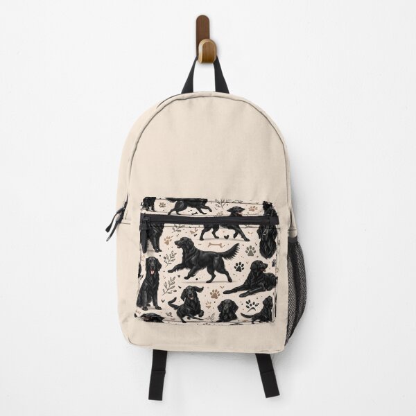 Item preview, Flat-Coated Retriever Pattern – Black Dog Lover Design designed and sold by blankTeeShirt.