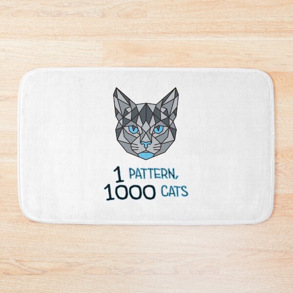 Item preview, Geometric Tabby Cat - 1 Pattern, 1000 Cats designed and sold by AnimalsKnowAll.