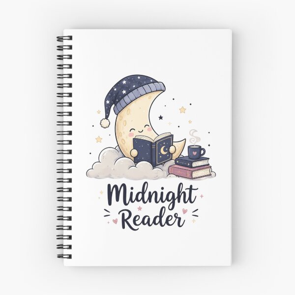 Item preview, Midnight Reader Cute Moon Book Lover Reading Night Aesthetic designed and sold by Sanika arts .