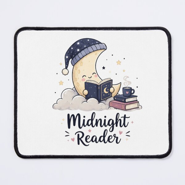 Item preview, Midnight Reader Cute Moon Book Lover Reading Night Aesthetic designed and sold by Sanika arts .