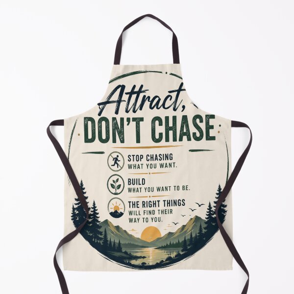 Item preview, Attract, Don't Chase – Inspirational Motivation & Self Growth Quote designed and sold by DesignerThreads.