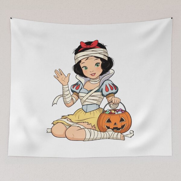Item preview, Cute Halloween Mummy Princess With Pumpkin Candy Basket designed and sold by JenniferM94581.