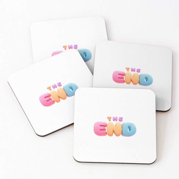 Item preview, The End - Cute Pastel 3D Bubble Text Art designed and sold by Brandady.
