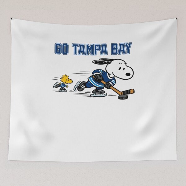 Item preview, Tampa Bay Lightning "GO TAMPA BAY" Snoopy Ice Hockey H0007 designed and sold by korymorsevv.