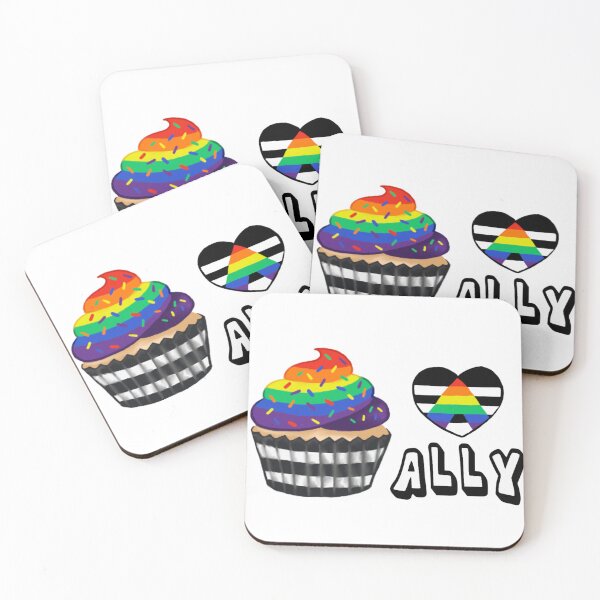 Item preview, Straight Ally Heart Cupcake designed and sold by HistoryHounds.