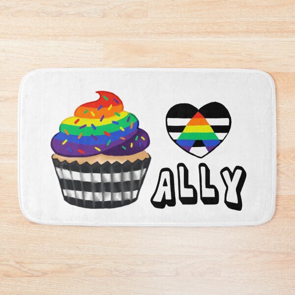 Item preview, Straight Ally Heart Cupcake designed and sold by HistoryHounds.