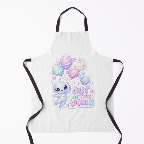 Item preview, Out of This World Pastel Alien with Planet Balloons designed and sold by BoosterShop.
