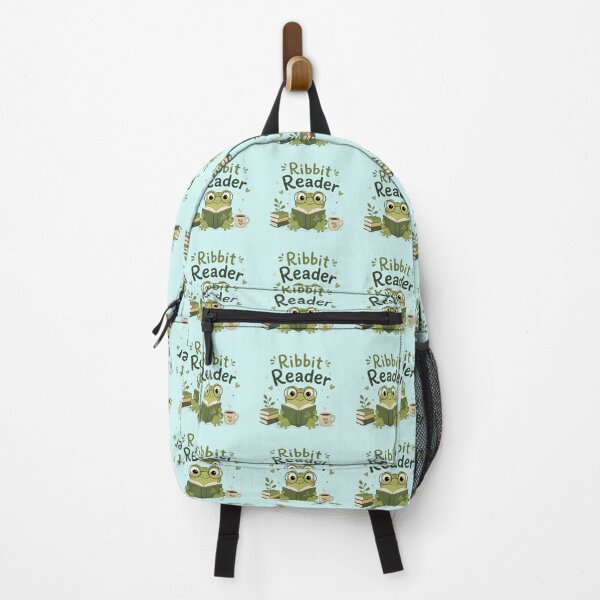 Item preview, Ribbit Reader – Cute Frog Reading Book Lover Design designed and sold by Sanika arts .
