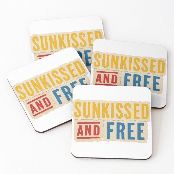 Item preview, Sunkissed And Free Summer Paper Cut Collage Typography designed and sold by RDproject.