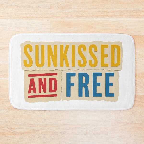 Item preview, Sunkissed And Free Summer Paper Cut Collage Typography designed and sold by RDproject.