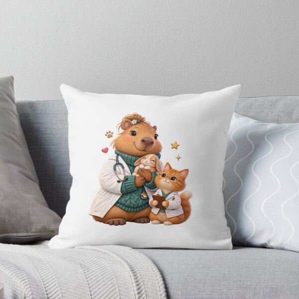 Item preview, Little Veterinarian Capybara | Animal Care Hero designed and sold by Cozy Art for Cozy Souls.