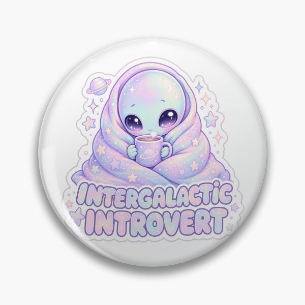 Artikelvorschau, Intergalactic Introvert Kuscheliges Pastell Alien entworfen und verkauft von BoosterShop.