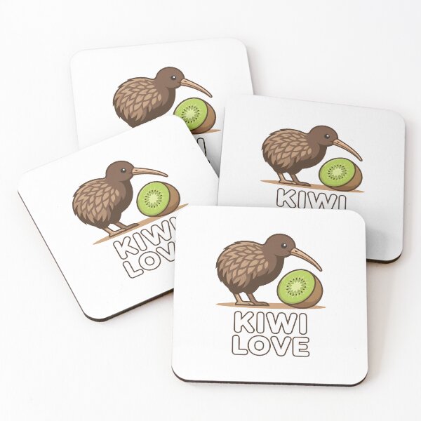 Item preview, Cute Kiwi Bird and Kiwifruit - Kiwi Love Design designed and sold by MyHappyArtShop.