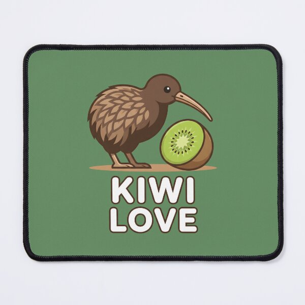 Item preview, Cute Kiwi Bird and Kiwifruit - Kiwi Love Design designed and sold by MyHappyArtShop.